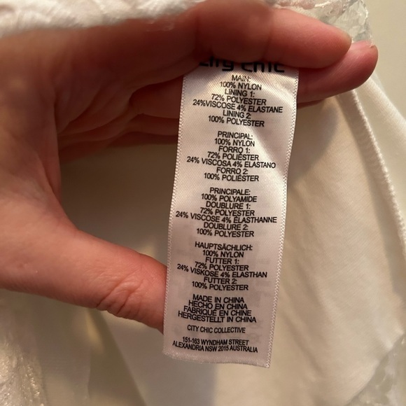 City CHIC Trendy Plus Size Estella Midi Dress in white - Picture 12 of 13